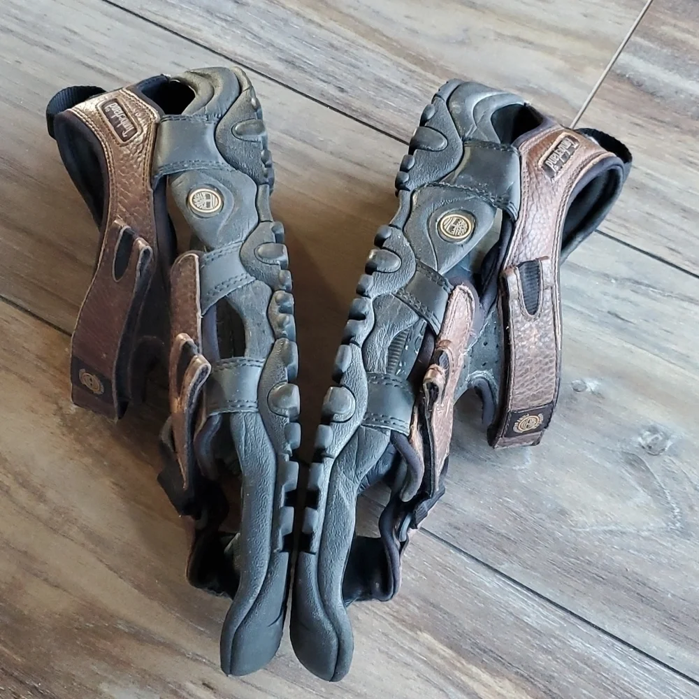 Timberland Mens Leather Outdoor Hiking Sandals Shoes sz 11M hook&loop